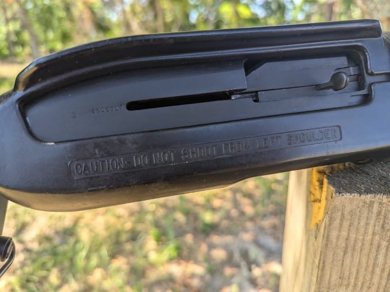Charging handle warning