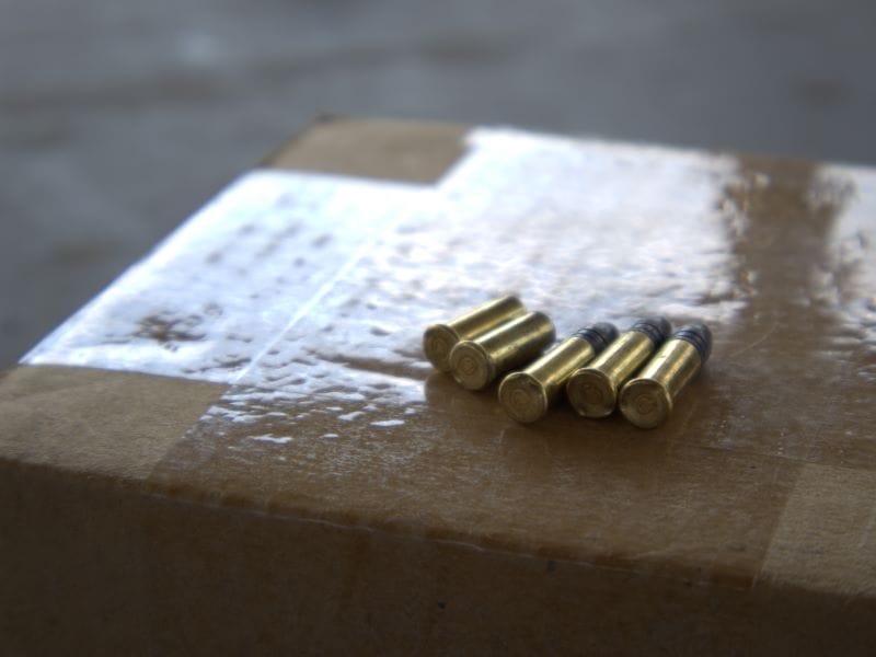 wet ammo 22 rimfire on a box