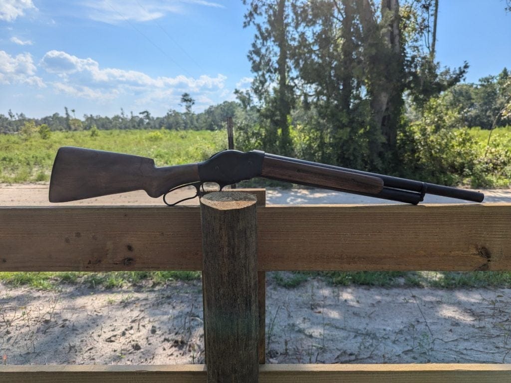 Cimarron 1887 on fence