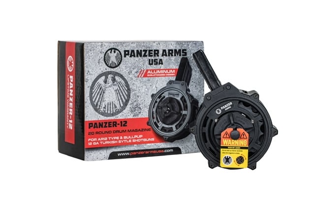 Panzer Arms MKA 1919 / AR-12 Skeletonized 12-Gauge 20-Round Aluminum Drum Magazine