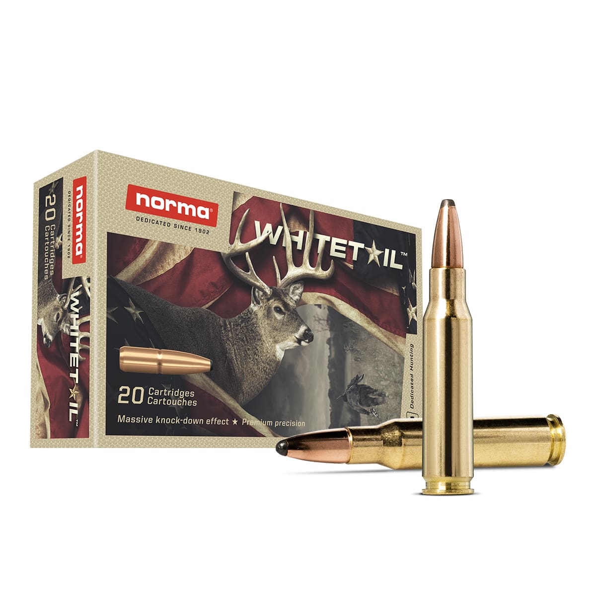 Norma Whitetail .308 Winchester Ammo 150gr SP 20 Rounds