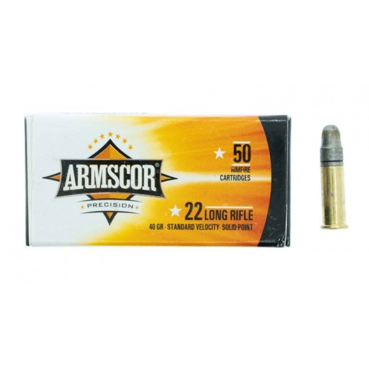 Armscor 22lr Ammo 40gr Soft Point 50 Rounds 4545