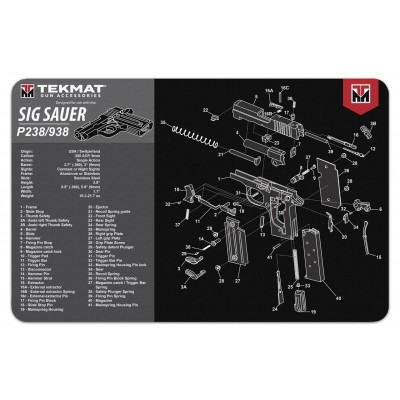 TekMat Handgun Cleaning Mat P238