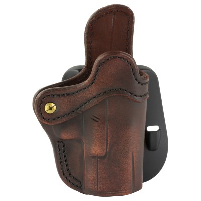 1791 Optics-Ready OWB Leather Paddle Holster for Semi-Auto Pistols with 3.5"-4" Barrels