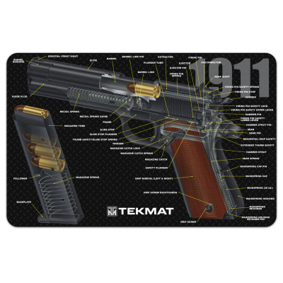 TekMat Handgun Cleaning Mat 1911 Cut Away