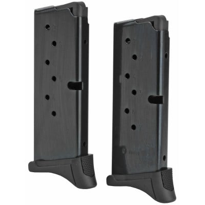 2 Pack Ruger EC9 / LC9, LC9S 9mm 7-Round Magazine with Extended Floorplate 