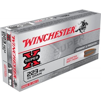 Winchester Super-X .223 Rem 55gr JSP 20 Rounds