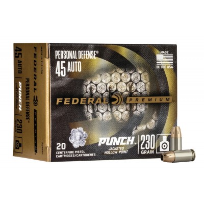 Federal Premium Punch .45 ACP Ammo 230gr JHP 20 Rounds