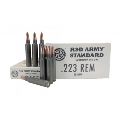Red Army Standard .223 Remington Ammo 55gr FMJ 20 Rounds