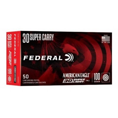 Federal American Eagle 30 Super Carry 100gr FMJ 50 Rounds