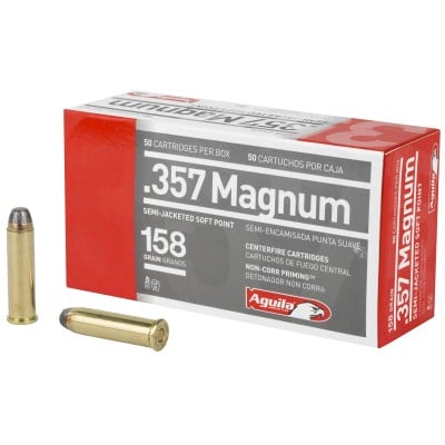 Aguila .357 Magnum Ammo 158gr SJSP 50 Rounds