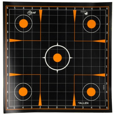 Allen EZ Aim Adhesive Sight-In Grid 12" 10-Pack