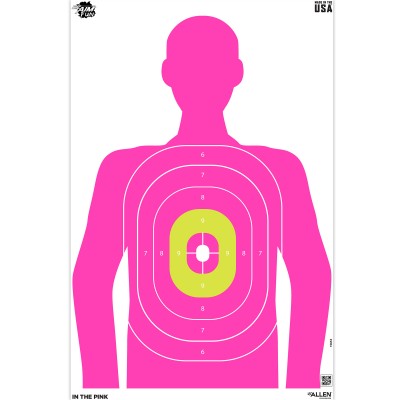 Allen EZ Aim Pink Silhouette 23"x35" Paper Targets 3-Pack