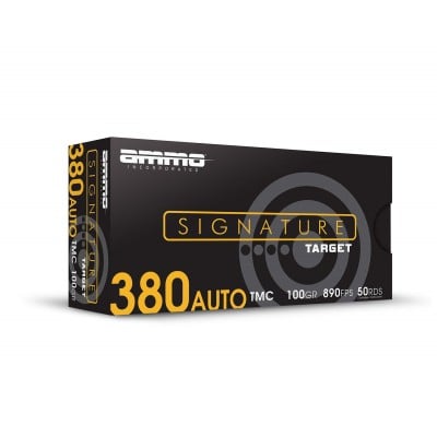 Ammo Inc Signature Target .380 ACP Ammo 100gr TMC 50 Rounds