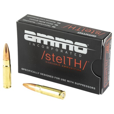 Ammo Inc /stelTH/ .300 BLK Ammo 220gr Subsonic TMC 20 Rounds