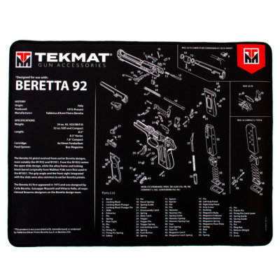 TekMat Ultra Premium Handgun Cleaning Mat Beretta 92