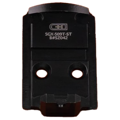 C&H Precision SIG Romeo1 Pro to Holosun 509T Optic Steel Mounting Plate with Rear Sight for P320 Legion, X-Series, M17, M18 Pistols