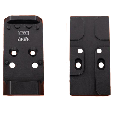 C&H Precision V4 MIL/LEO Holosun EPS / EPS Carry Optics Mounting Plate With Rear Sight for CZ P-10 OR Pistols