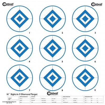Caldwell Diamond Blue Target 16" 10-Pack