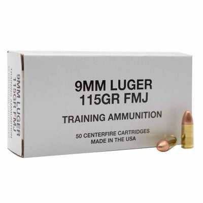 CCI Training Ammunition 9mm Ammo 115gr 50 Rounds