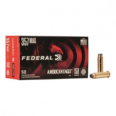 Federal .357 Magnum Ammo 158gr JSP 50 Rounds