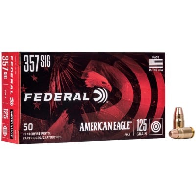 Federal American Eagle .357 Sig Ammo 125gr 50 Rounds