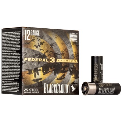 Federal Premium Black Cloud FS Steel 12 Gauge Ammo 3inch 1 1/4oz #4 25-Round Box