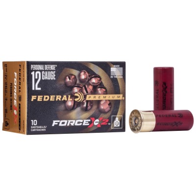 Federal Premium Force X2 12 Gauge Ammo 2.75inch 00 Buck 10 Rounds
