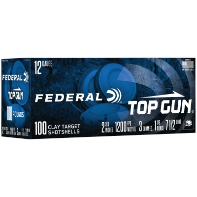 Federal Premium Top Gun 12 Gauge Ammo 2.75" #7.5 1 1/8oz 100 Rounds