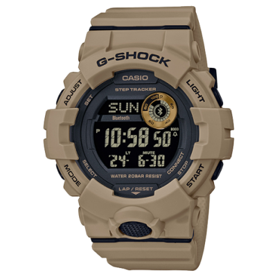 G-Shock G-Squad Tactical Digital GBD800UC-5 Wrist Watch Tan