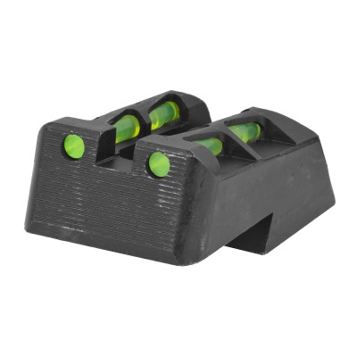 Hi Viz Litewave Rear Sight with Interchangeable Litepipes for Springfield 1911s