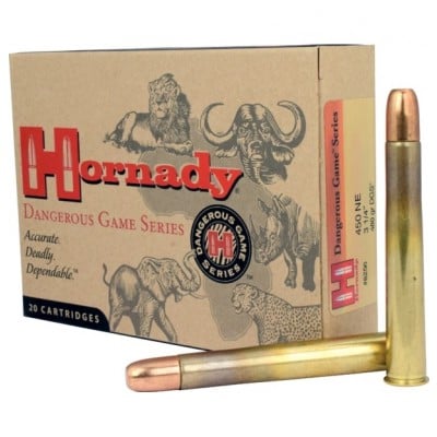 Hornady Dangerous Game 3.25" .450 Nitro Express Ammo 480gr DGX-B 20 Rounds