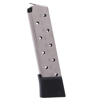 Kimber 1911 .45 ACP Stainless Steel 10-round Extended Magazine 1100167A Left View