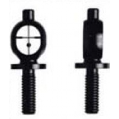 KNS Precision Front Sight Post For AR15 / AR10 Black Tactical Crosshair