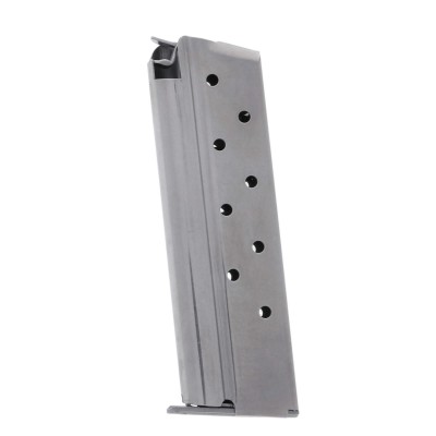 Metalform Standard 1911 Government, Commander 9mm, Stainless Steel (Removable Base & Flat Follower) 9-Round Magazine Right