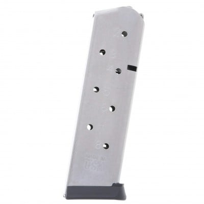 Metalform 1911 Government .45 ACP Stainless Steel 8-Round Magazine w/ Removeable Base Plate / Flat Pro Follower
