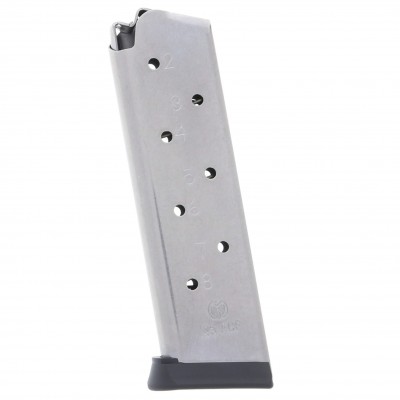 Metalform 1911 Covernment, Commander .45 ACP Stainless Steel (Removable Base & Pro Follower) 8-Round Magazine Left