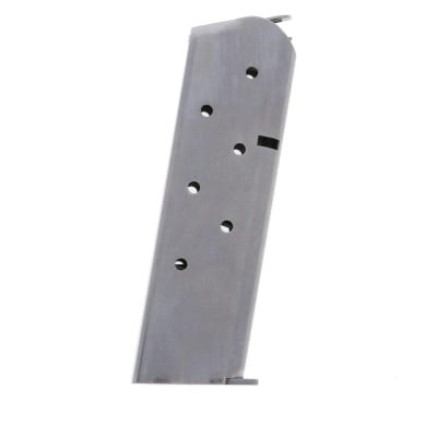 Metalform Standard 1911 Government .45 ACP Stainless Steel 7-Round Magazine w/ Welded Base Plate / Flat Follower