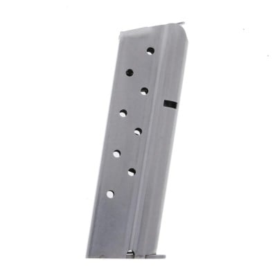 Metalform Standard 1911 Government 9mm Stainless Steel 9-Round Magazine w/ Welded Base Plate / Flat Follower