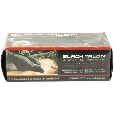 North American Rescue Black Talon Trauma Gloves - Medium