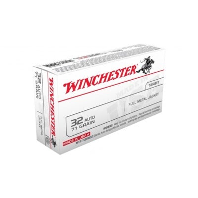 Winchester USA .32 ACP 71gr FMJ 50 Rounds
