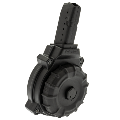 ProMag AR-15 9mm 50-Round Drum Magazine for Glock-Compatible PCCs