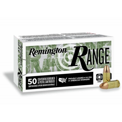 Remington Range 9mm Ammo 115gr FMJ 50 Rounds