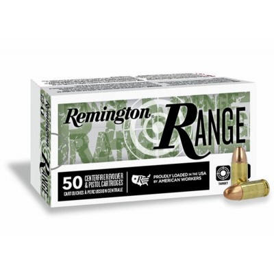 Remington Range 9mm Ammo 124gr FMJ 50 Rounds