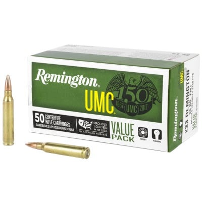 Remington UMC .223 Remington Ammo 55gr FMJ 50 Rounds