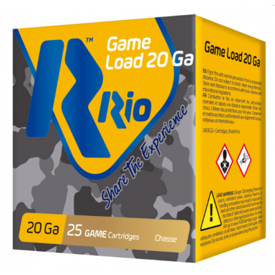 Rio Shotshells Game Load 20 Gauge 2.75" #7.5 1oz 25 Rounds