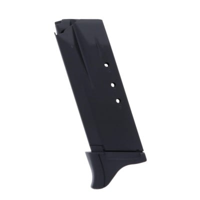 Ruger SR40C 40 S&W 9-Round Blued Steel Magazine with Extended Floorplate Left View