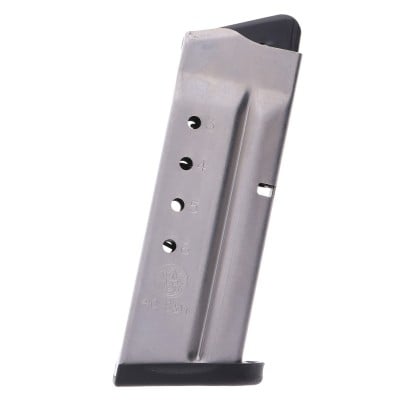 Smith & Wesson S&W M&P Shield 40 S&W 6-Round Stainless Steel Factory Magazine
