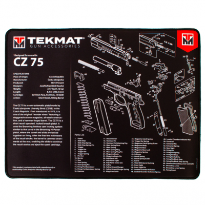 TekMat Ultra Premium Handgun Cleaning Mat CZ-75
