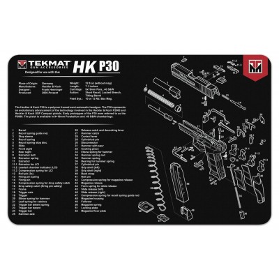 TekMat Handgun Cleaning Mat H&K P30